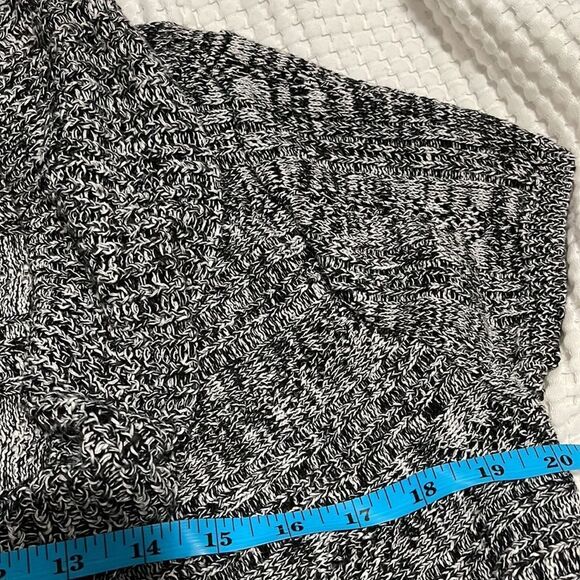 NWT- Style & Co. -M. Open Knit Ruffle Cardigan - Picture 6 of 7